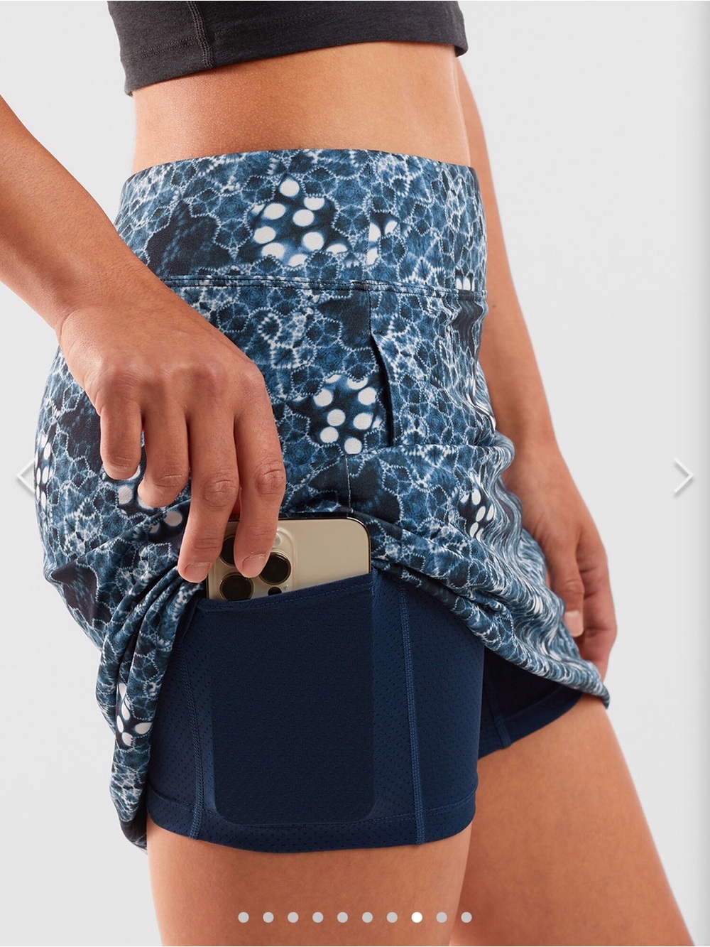 Title Nine Dream Swing Skort in batik blue. size Small. - Picture 8 of 10